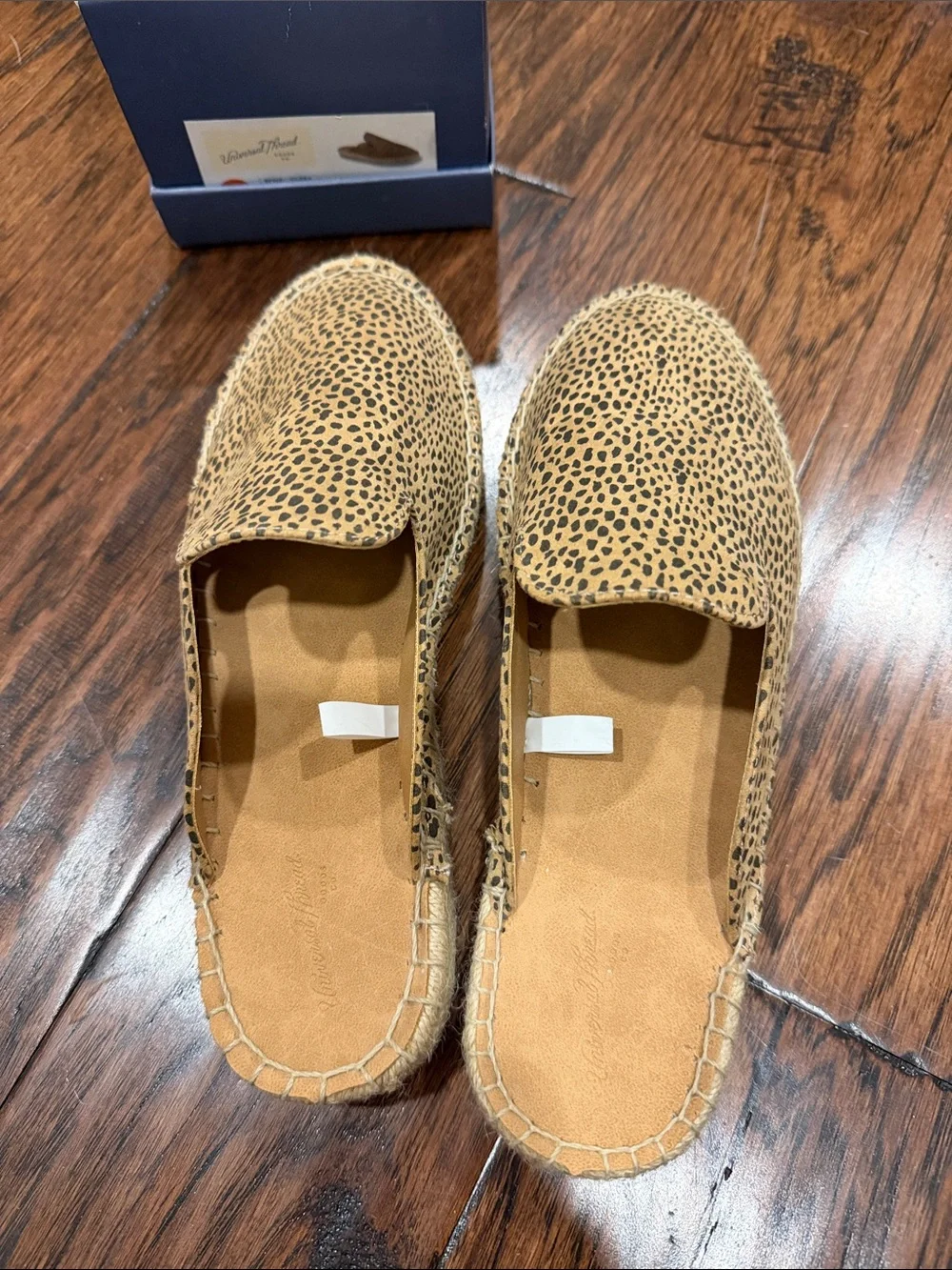 Universal Thread Leopard Print Espadrille Mule in Tan and Black